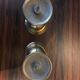 pair of small brass candlesticks in the 70s