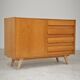 Sideboard U 458 light oak Jiri Jiroutek for Interier Praha 1960
