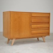 Buffet U 458 chêne clair Jiri Jiroutek pour Interier Praha 1960