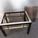 Table basse 80' chrome laiton vintage
