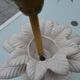 Vintage ceramic palm tree lamp base