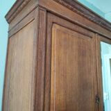 Vintage wardrobe with ice linen and wardrobe