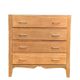 Commode vintage chêne brut massif 1950