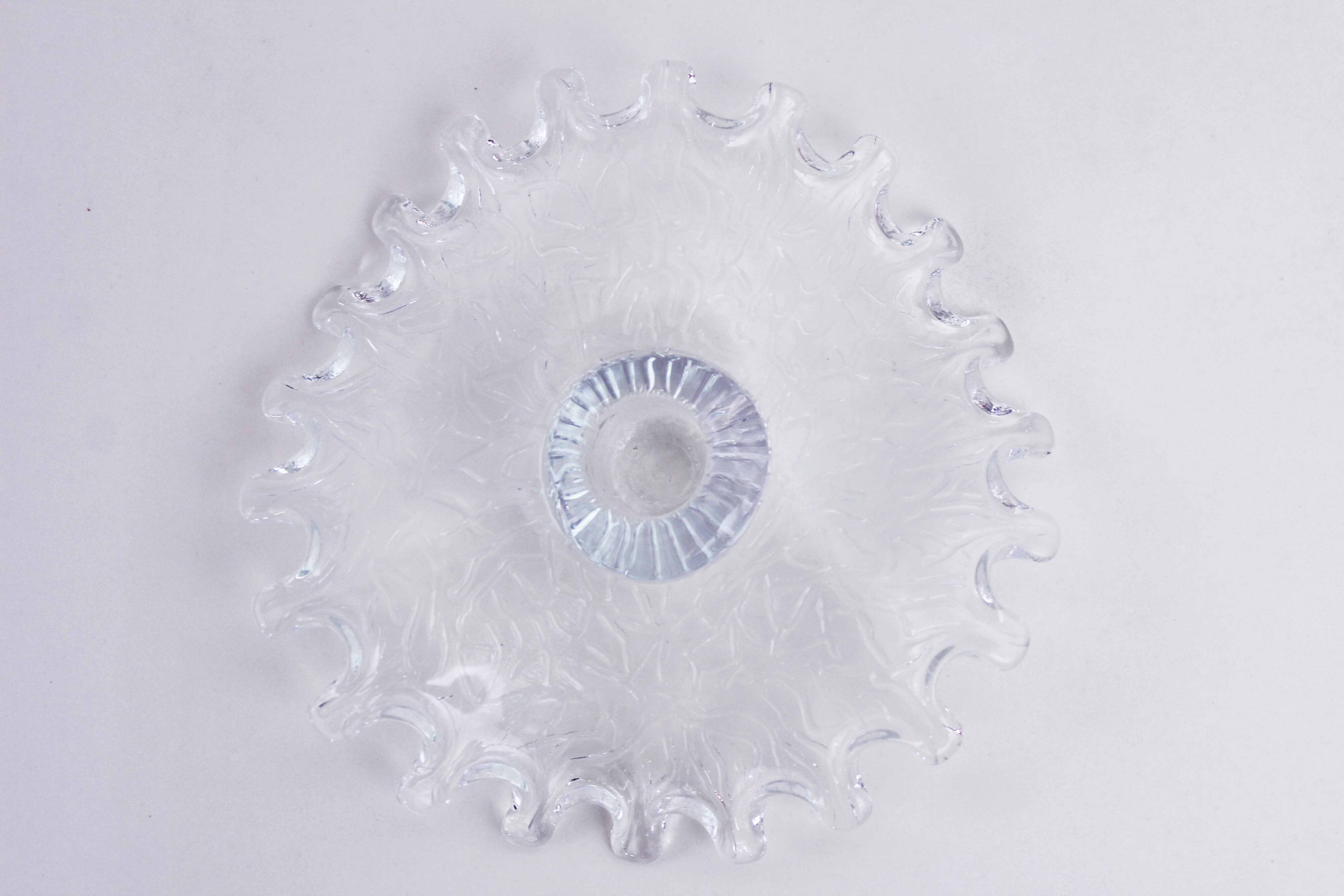 Vintage glass candle holder