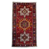Handmade antique Persian Karajeh rug 2.2' x 4.1' (68cm x 126cm) 1930s - 1C1155