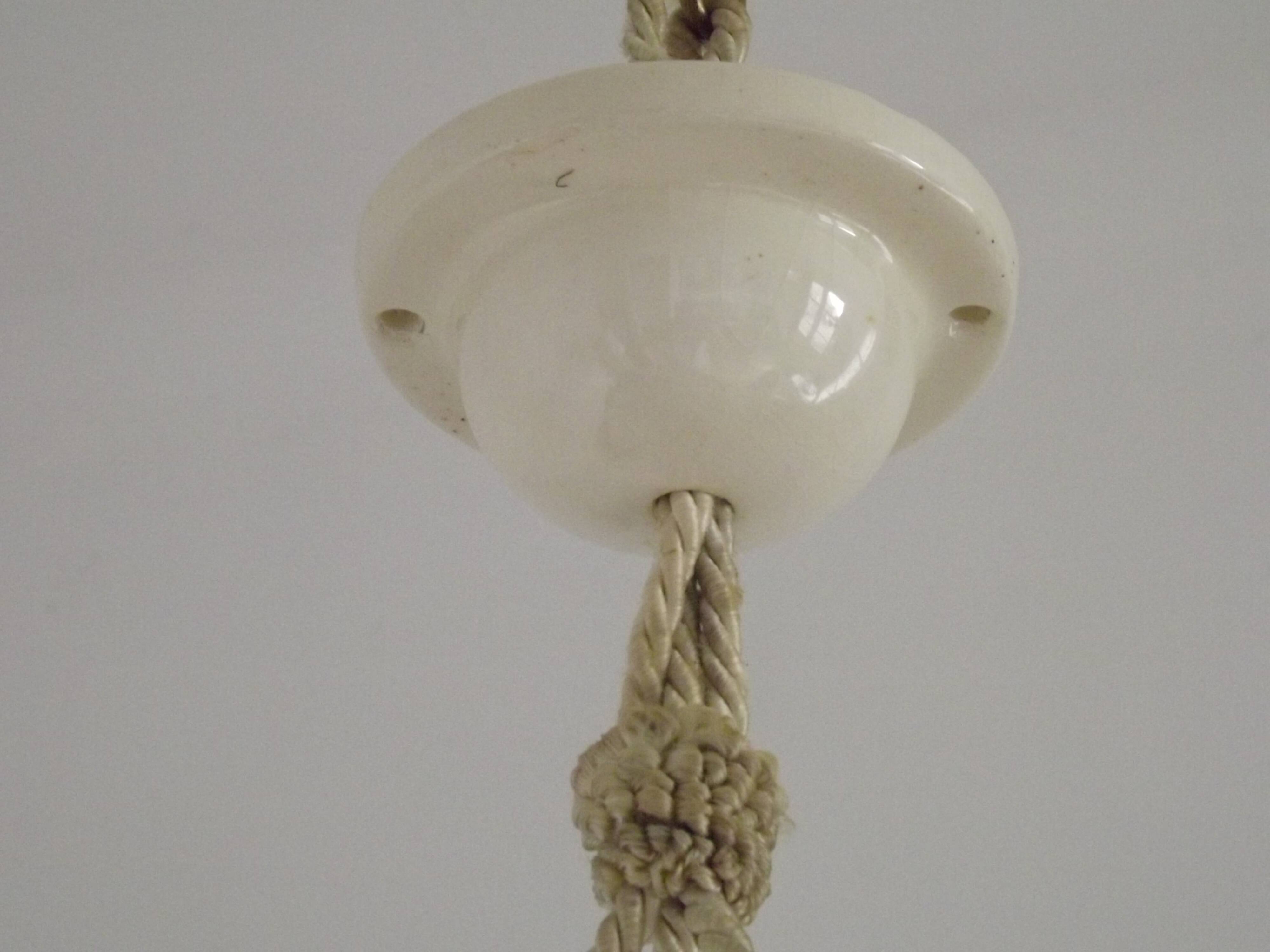 Elegant French Art Deco Plafonnier– Circa 1930 | Signed ROS / Degué