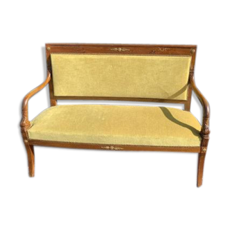 Mahogany bench empire