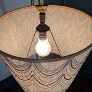 1950s reading lamp – Formica and gold metal