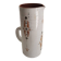 Old glazed terracotta carafe with signature