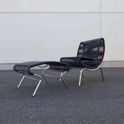 Hygra chair and its ottoman by Roberto Semprini - Italy - 1990
