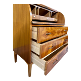 Swedish vintage roll-top desk by Egon Ostergaard, 1960s