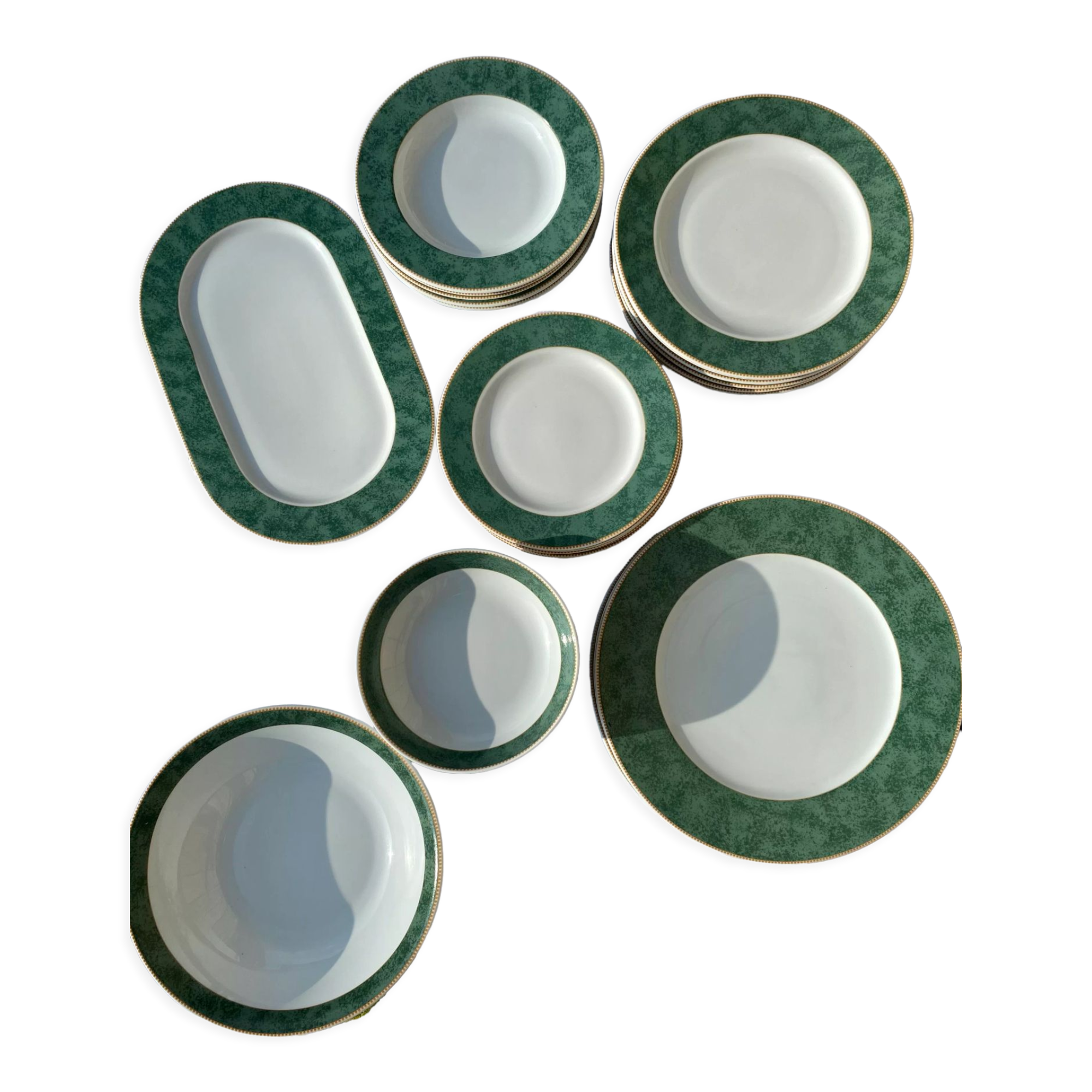 Service De 6 Cuillères à Gâteau Geneviève Lethu – Porcelaine Rose, Thème Cupcake – Neuf Sous Emballage