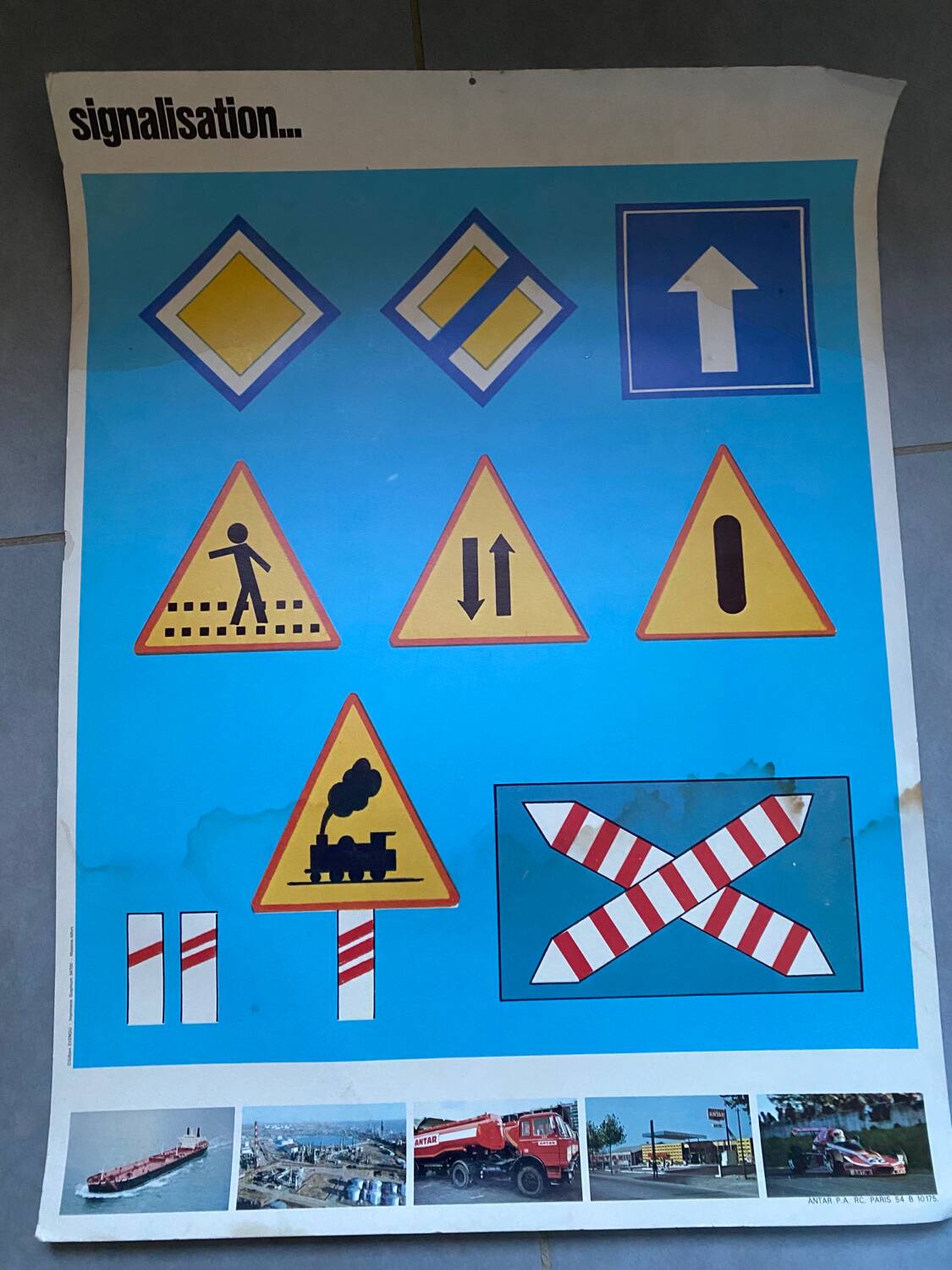 Lot de 16 affiches pédagogiques sur la sécurité routière
