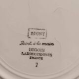 Assiettes Digoin Sarreguemines Rigny