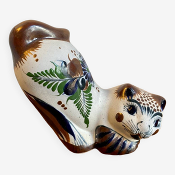 Glazed ceramic cat