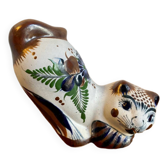 Glazed ceramic cat