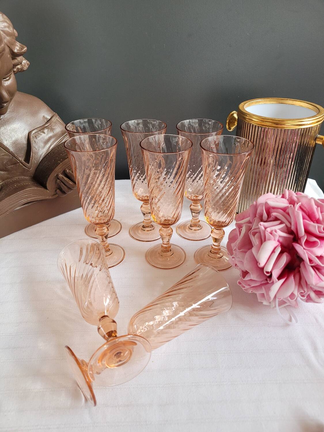 Rosaline champagne flute