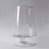 Vase en verre transparent