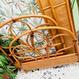 Vintage rattan bed
