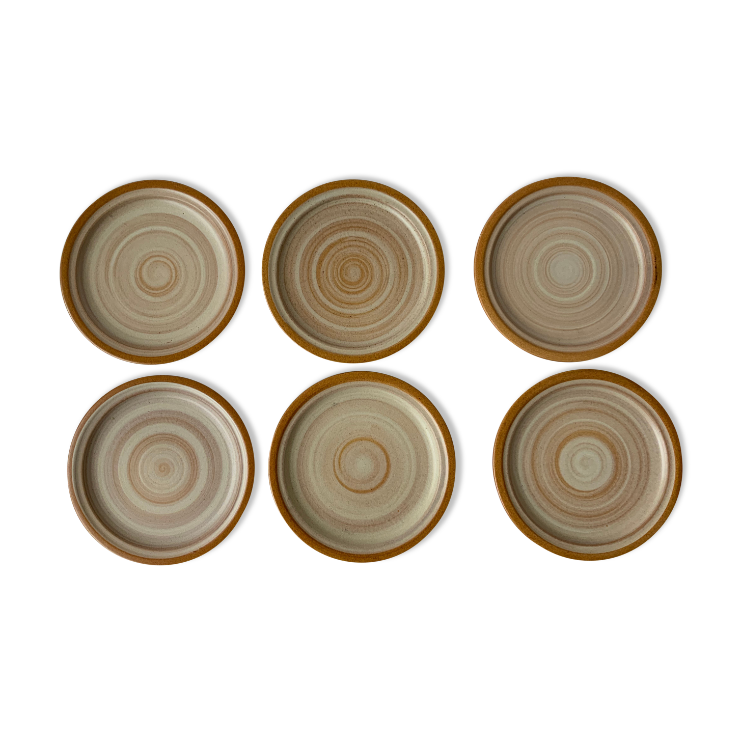 6 vintage dessert plates Selency x Monoprix Croisé Laroche