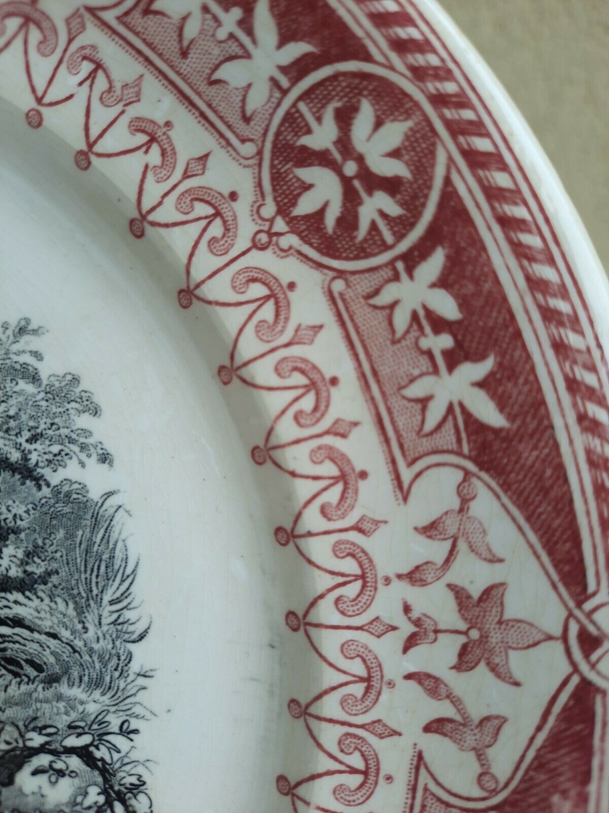 Digoin Sarreguemines Plate in July