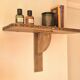 Solid oak wall shelf - Rustic Louis XVI style