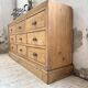 Pine craft cabinet with drawers