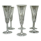 Saint louis cerdagne 6 flutes a champagne cristal - 18,8 cm