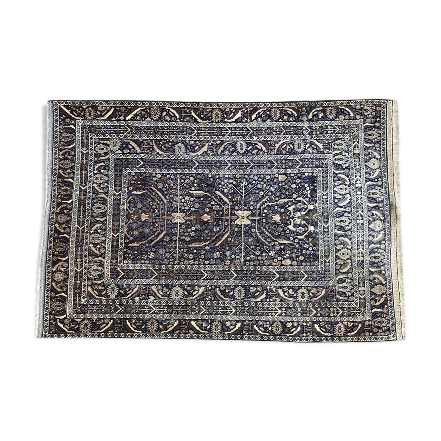 Tapis ancien Belutch Afghan fait main en laine 200x300 cm