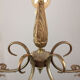 Art-deco brass chandelier, 1930s