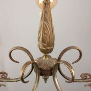 Lustre en laiton Art-déco, années 1930