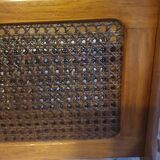 Vintage cane magazine rack