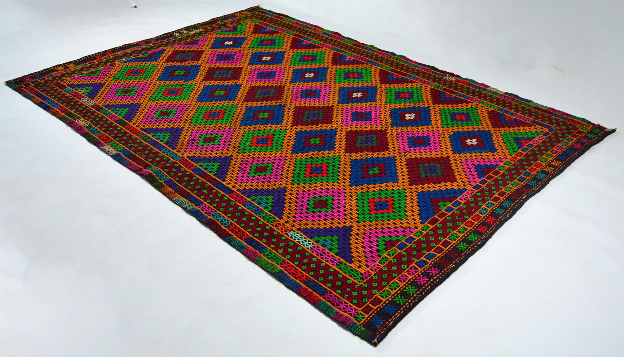 Anatolian handmade kilim rug 312 cm x 210 cm