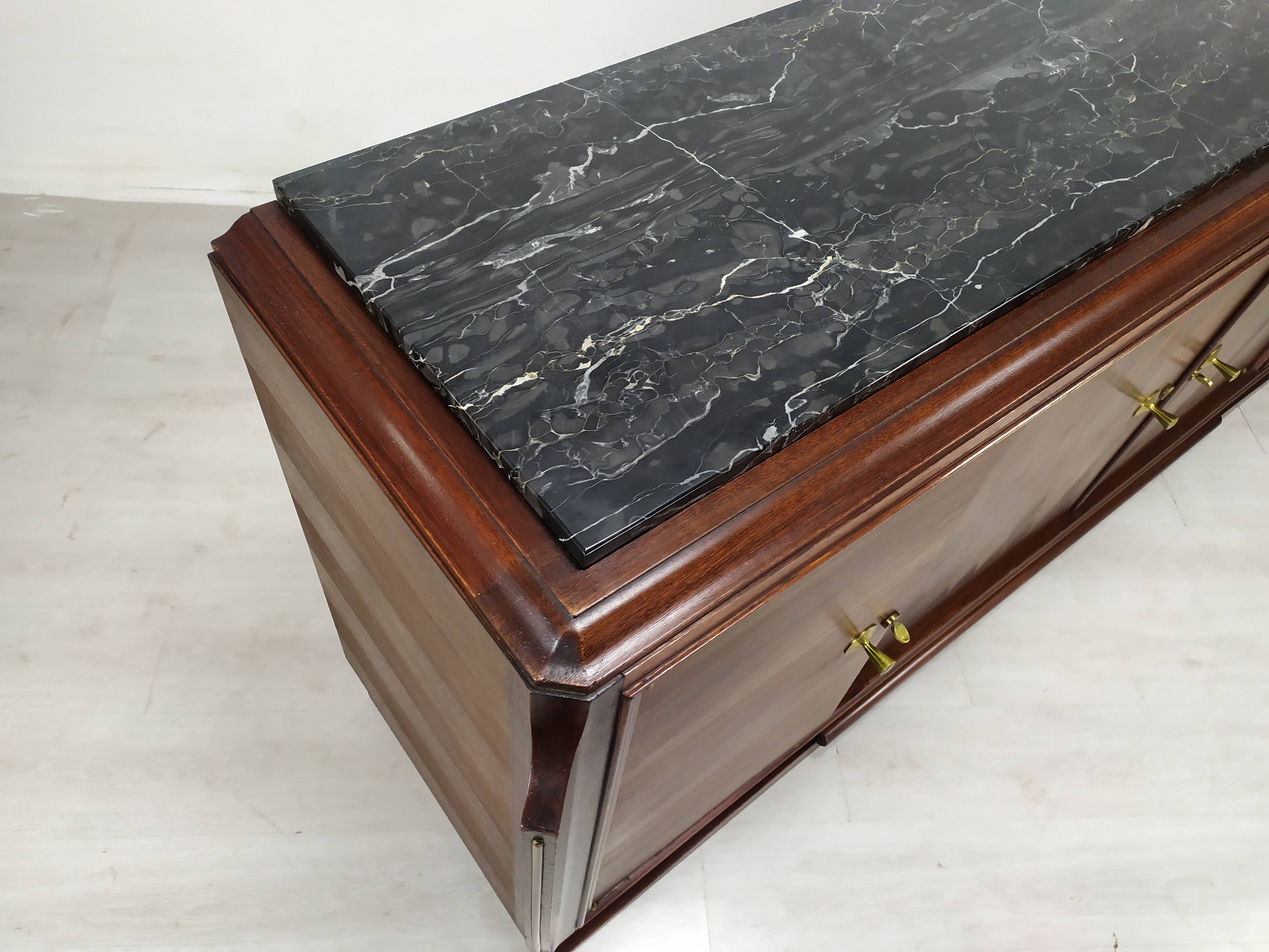Enfilade art deco ebony of Macassar