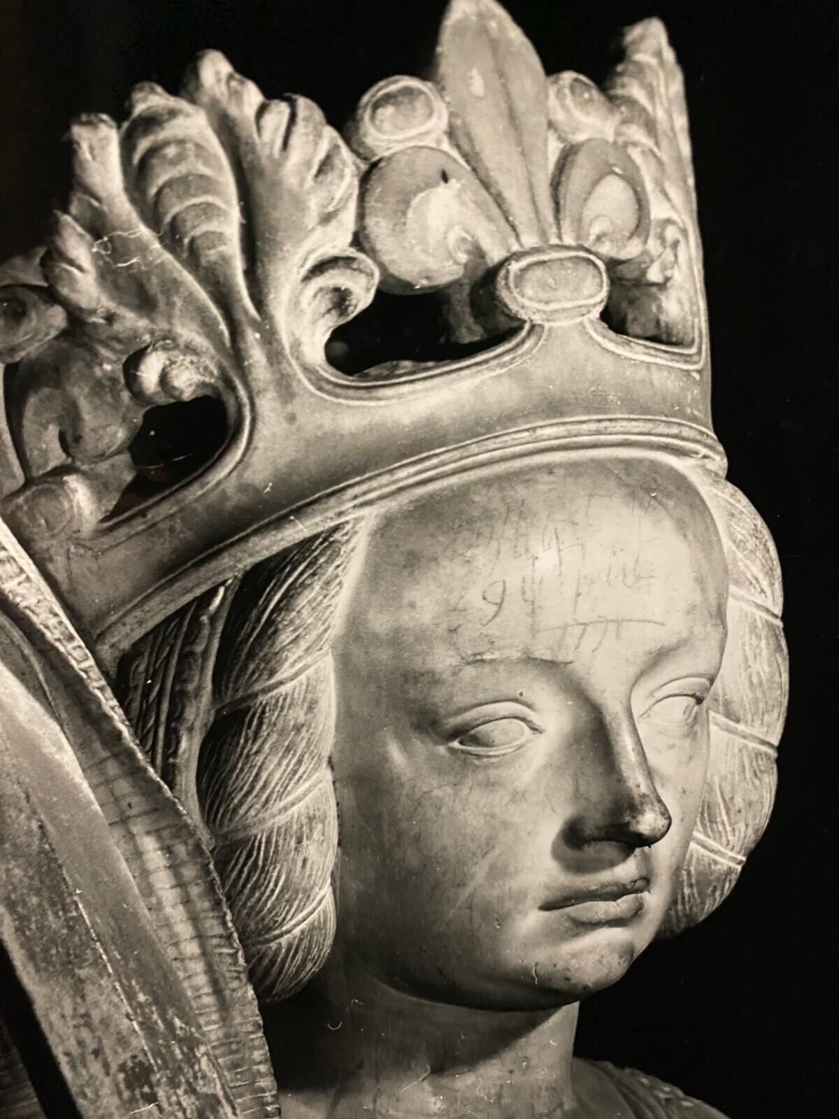 Silver photograph Bernard Darot Marguerite de Foix 20th century