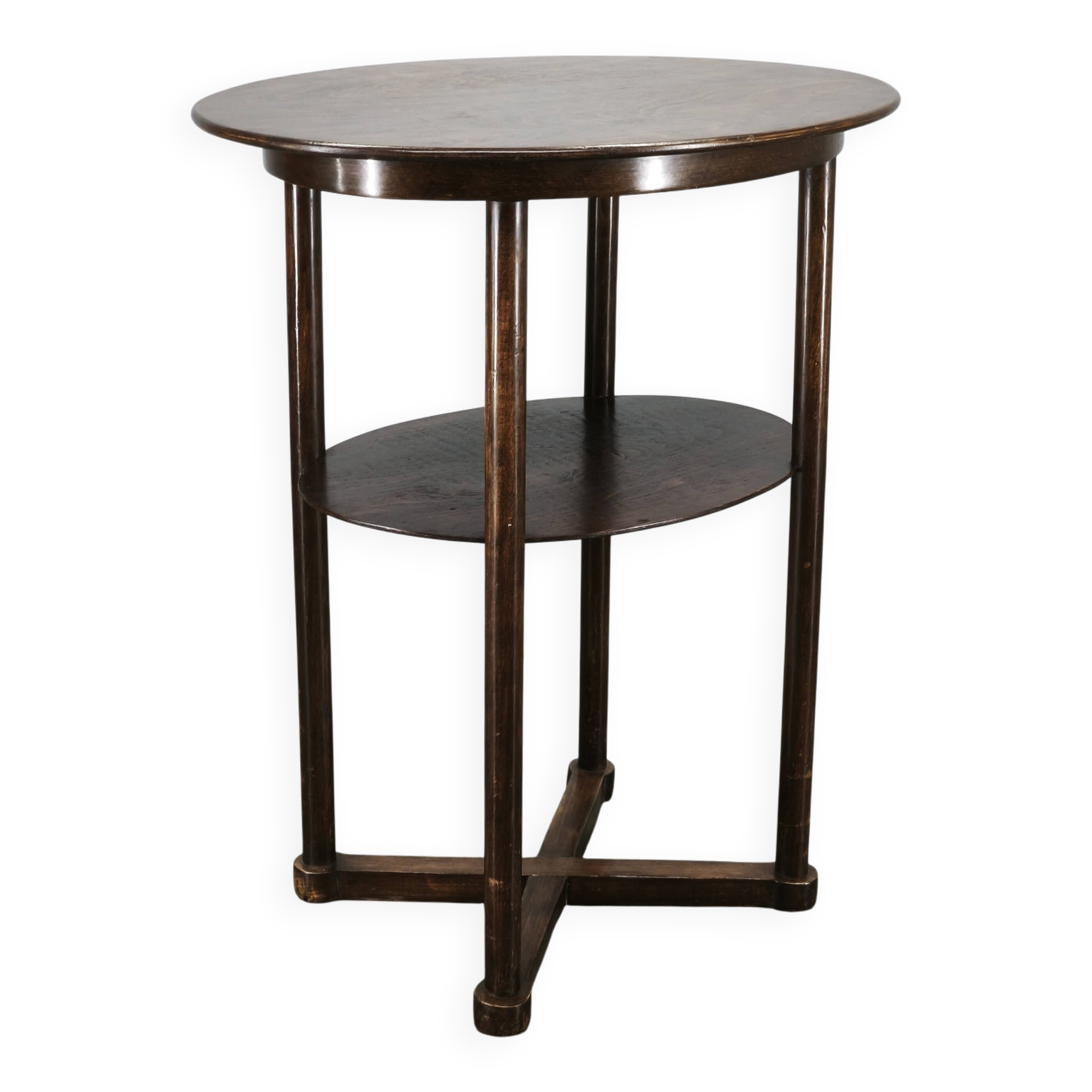 Table ovale de Josef Hoffmann, Sécession de Vienne, Kohn ou Thonet, vers 1900