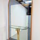 Vintage Floor Mirror with Console Table from Cristal Art, Italy, 1960s