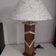 Accent lamp in American walnut veneer.