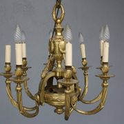 Louis XVI style gilt bronze chandelier