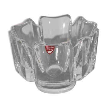 Empty glass pocket of Orrefors 1960