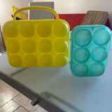 2 egg boxes from the 70s