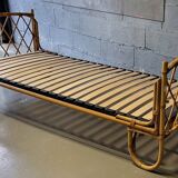 Vintage rattan bed