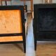 Pair of "Bergère" Empire armchairs