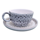 Ceramic coffee/tea service / 1 person - signed Jean Austruy