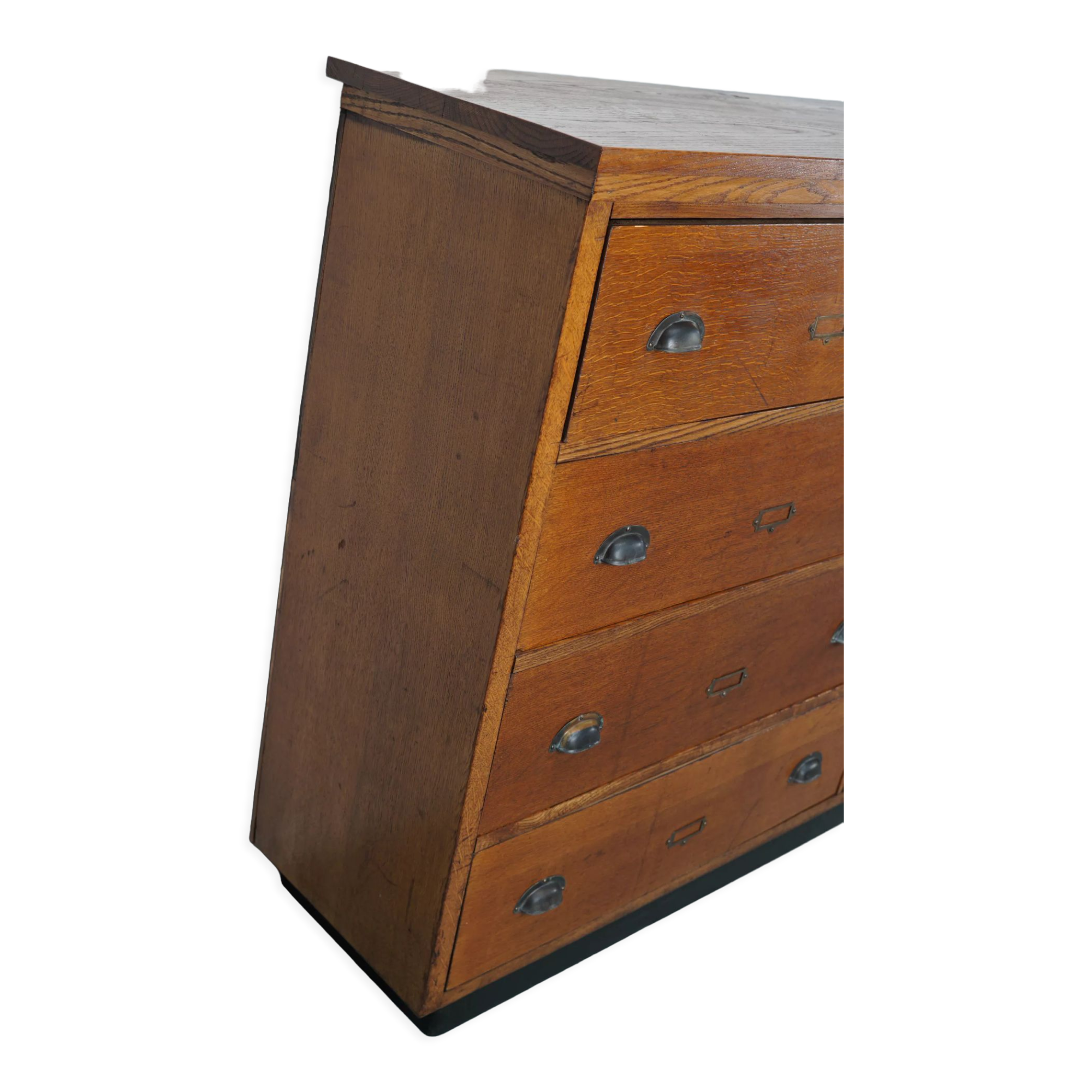 Large dutch oak apothecary cabinet, 1930s