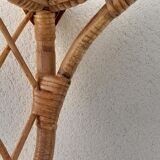 Rattan wall shelf