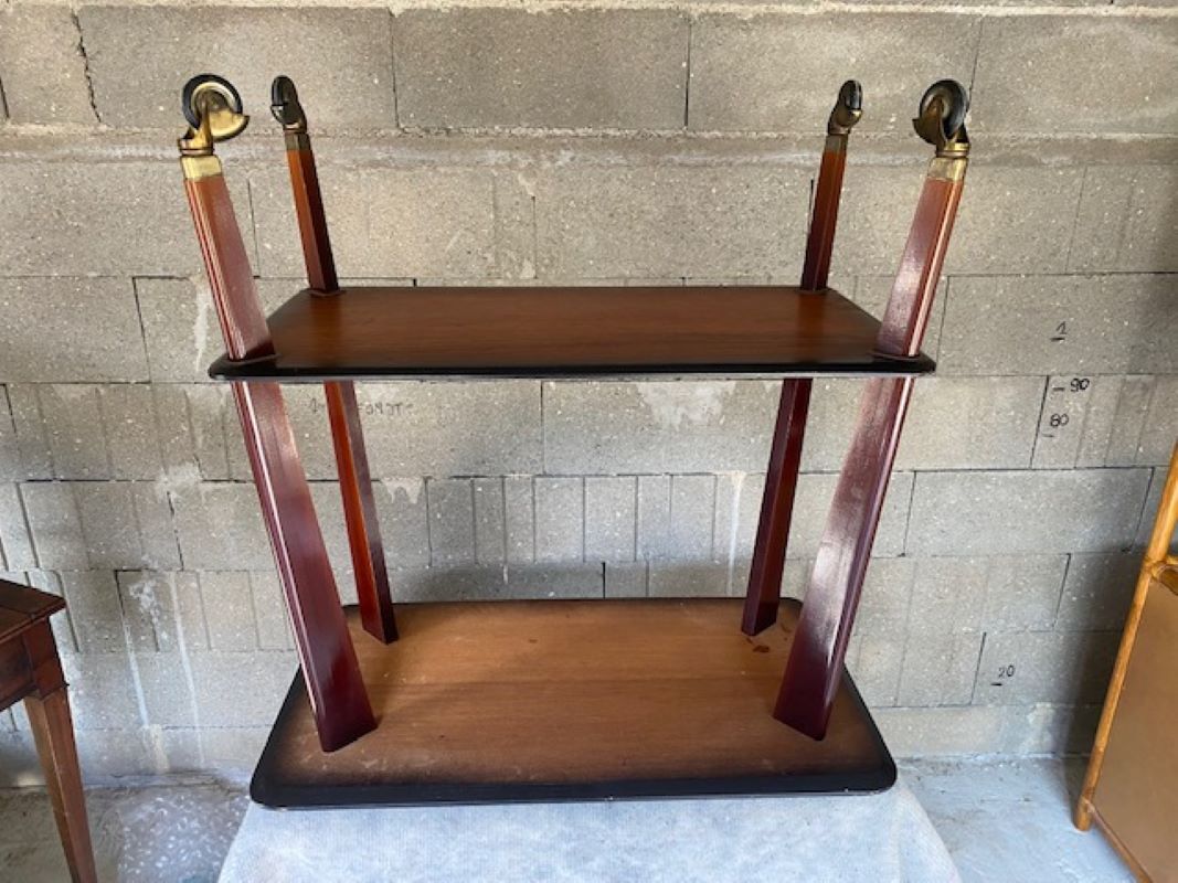 TV cabinet served with vintage wheels an60
