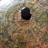 Old 19th century world map