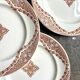 6 Longwy iron earth dessert plates, “Andalusian” service