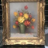 Country bouquet painting
